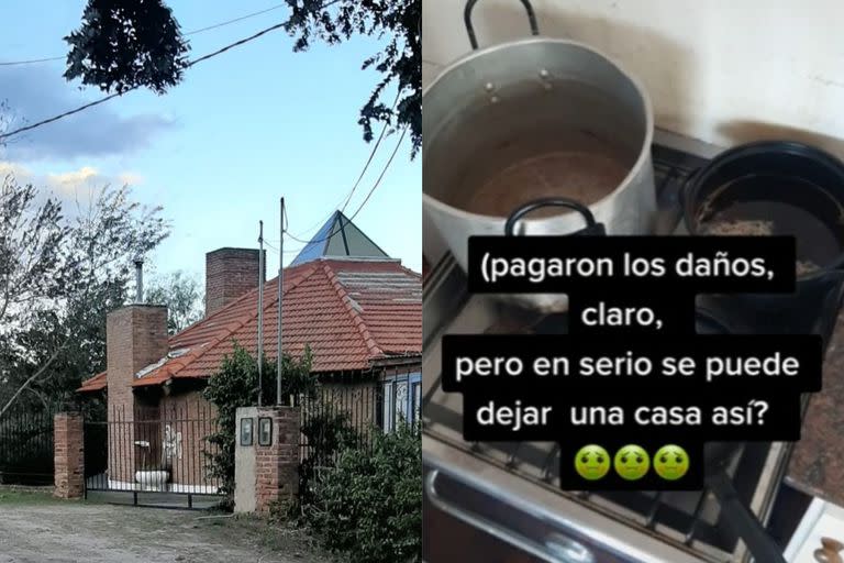 Le alquilaron su casa en Carlos Paz para hacer una despedida de solteros y se encontró con una escena de terror; la mujer mostró todos los detalles en Tik Tok