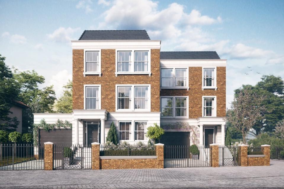 ‘Exclusive’ is the right word for Richmond Riverside as the development includes only two 4000sq ft homes backing directly onto the Thames (Handout)