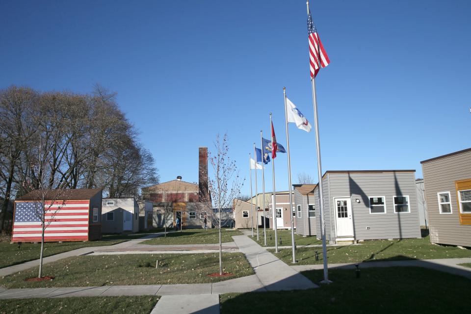 Fifteen "tiny homes" for homeless veterans opened in Racine in 2017. A similar development, with up to 48 homes, is planned for Milwaukee.