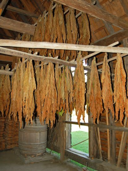 Secadero de tabaco en Virginia, Estados Unidos.