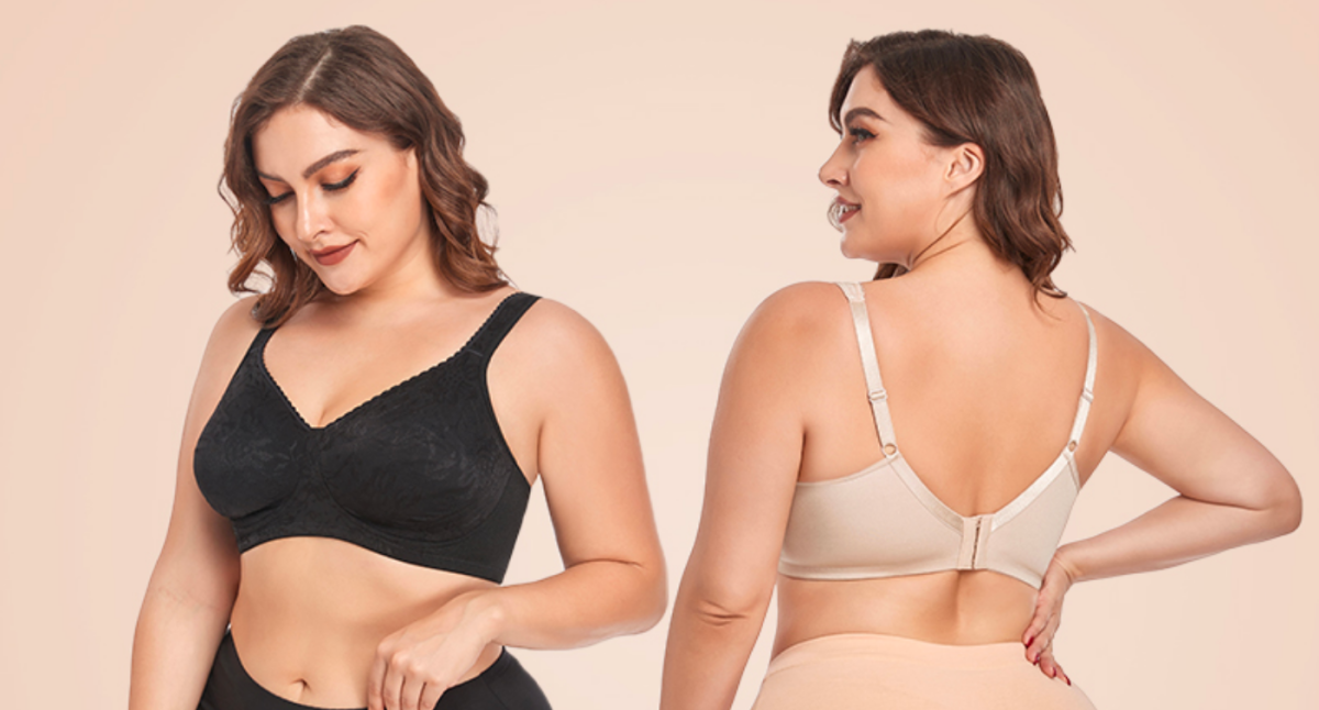  Wirarpa Bras For Women Ultra Soft Wire Free Comfortable Bra  Full Coverage Plus Size Minimizer Non Padded 44G