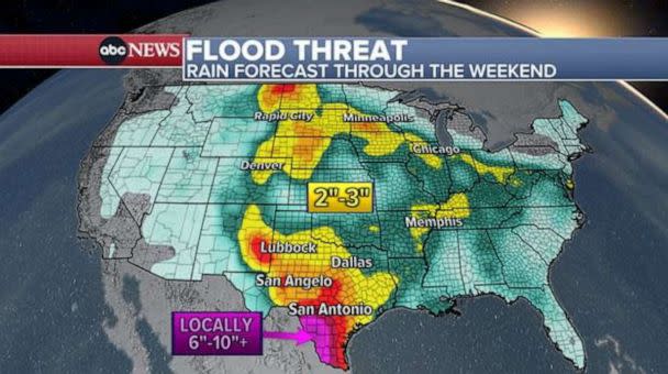 PHOTO: Very heavy rain over the weekend, May 13, 2023. (ABC News)