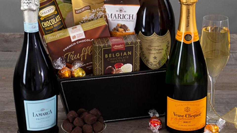 Best gifts for wine lovers 2019: Champagne and truffles gift basket