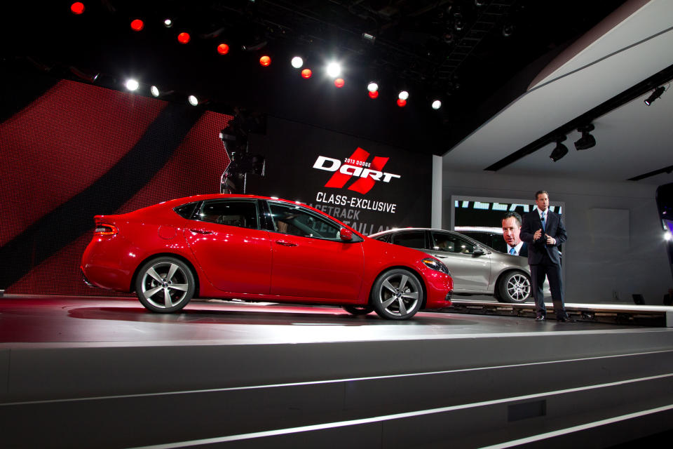 This is the 2013 Dodge Dart, the Alfa Romeo-based small car that's Chrysler's best chance to win compact car shoppers since the Neon was first introduced. It's a sharp looking entry -- even if it has a few too many options.