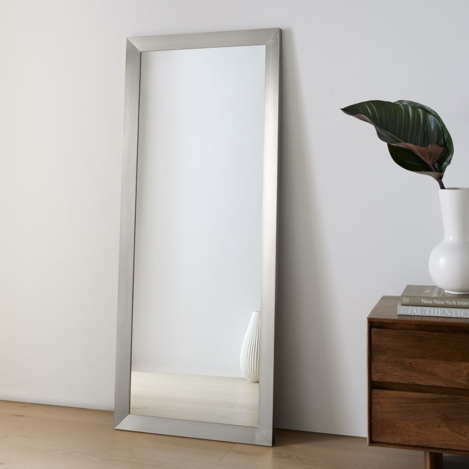 Thick Frame Metal Floor Mirror