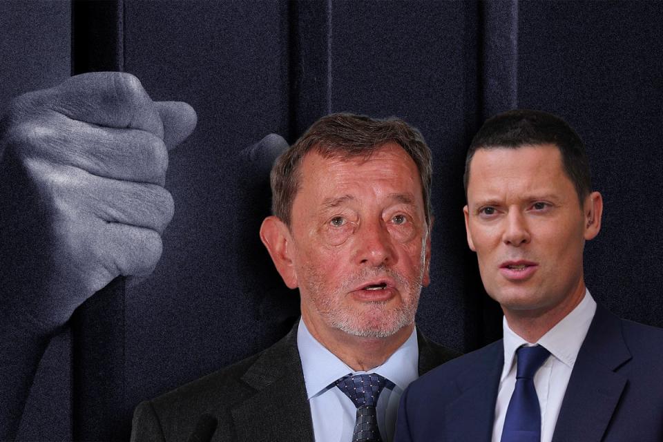 Lord Blunkett has called for justice secretary Alex Chalk to ‘give hope’ to IPP prisoners (Getty/iStock/PA)