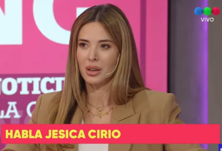 Jésica Cirio habló por primera vez tras el escándalo de su exmarido Martín Insaurralde (Foto: Captura Telefe)