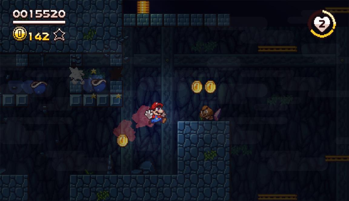 Super Mario Flashback' is a stunning pixel art fan game