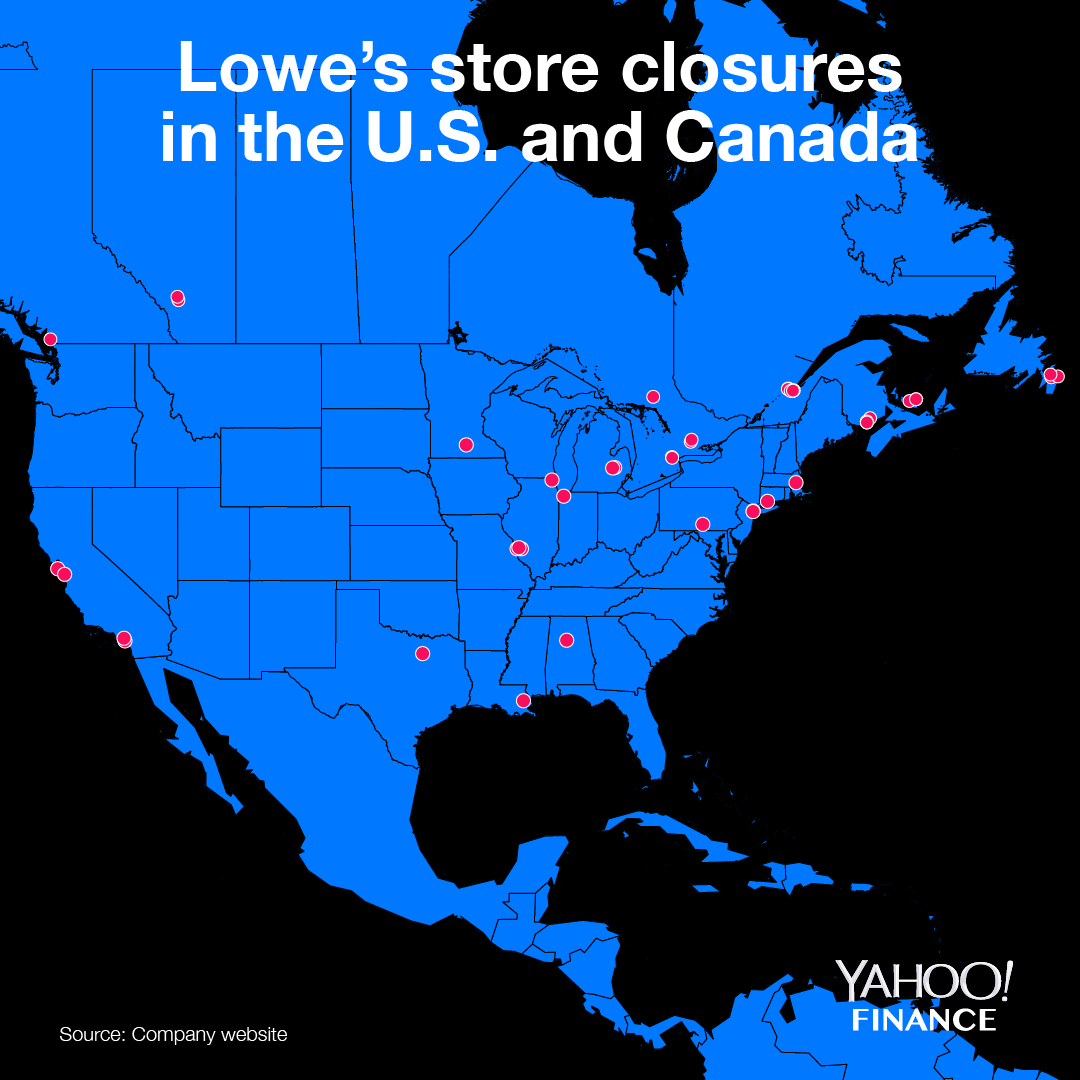 Lowe's is not the only retailer closing tons of stores