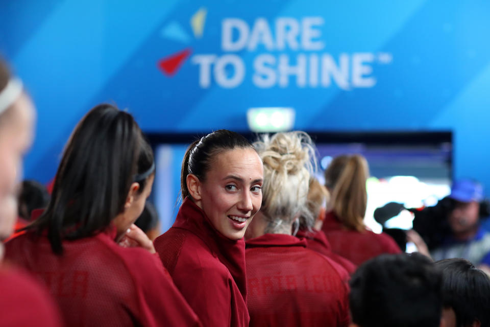 LE HAVRE, FRANCE - JUNE 17: Virginia Torrecilla of Spain looks on in the tunnel prior to the 2019 FIFA Women's World Cup France group B match between China PR and Spain at Stade Oceane on June 17, 2019 in Le Havre, France. (Photo by Maddie Meyer - FIFA/FIFA via Getty Images)