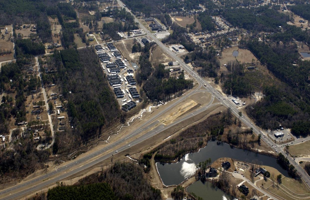 Aerial of Ramsey Street and the Outer Loop on March 3, 2004.