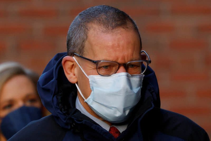 FILE PHOTO: Harvard professor Charles Lieber arrives at the federal courthouse in Boston