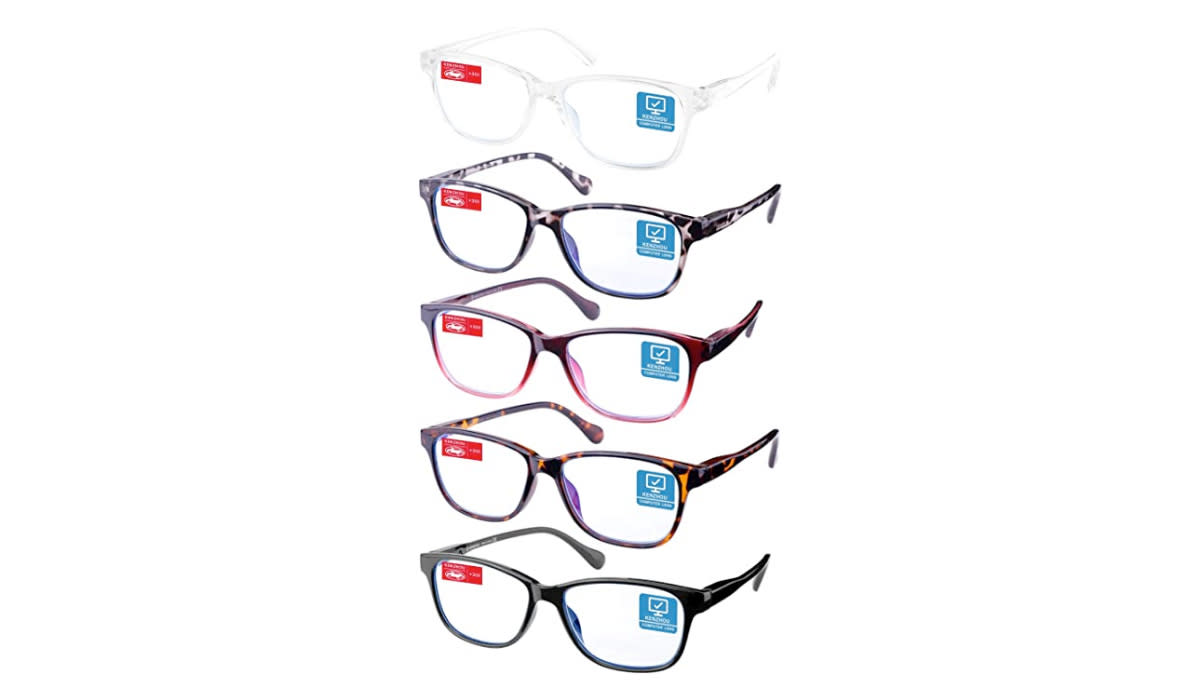 Block harsh light and ease eyestrain with these compact reading glasses. (Source: Amazon)