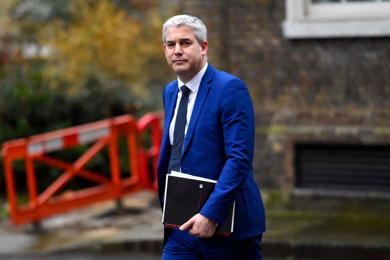 Secretary of State for Exiting the European Union Steve Barclay walks into 10 Downing Street for a Cabinet meeting on January 14: Getty Images