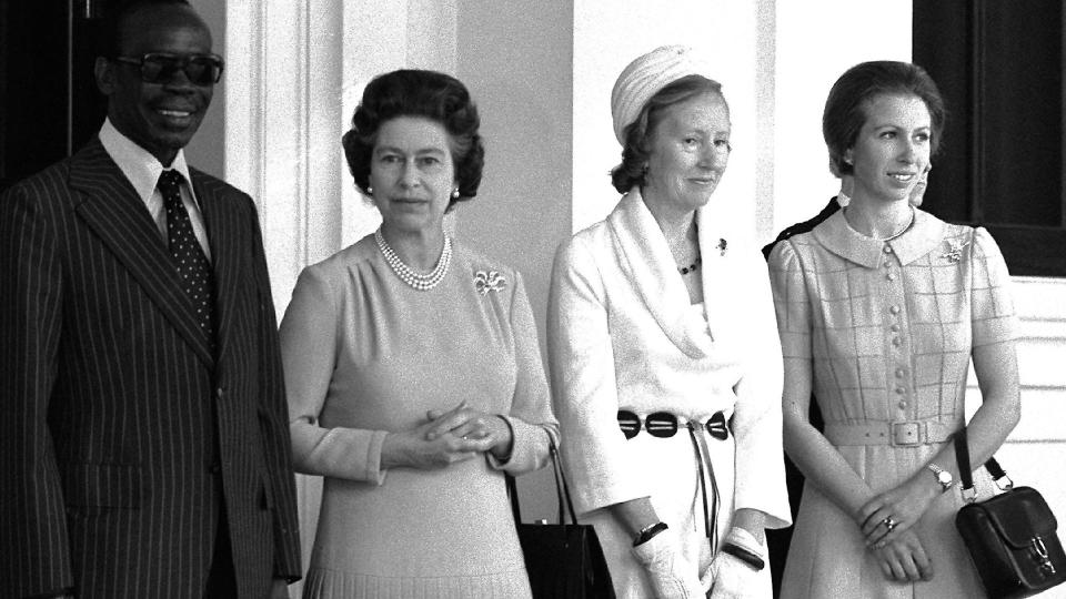 Princess Anne (right) wore the dress in 1978