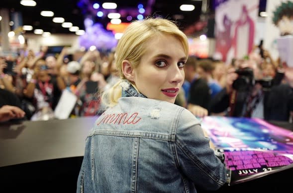 We adored Emma Roberts’ delicate goth look at Comic-Con