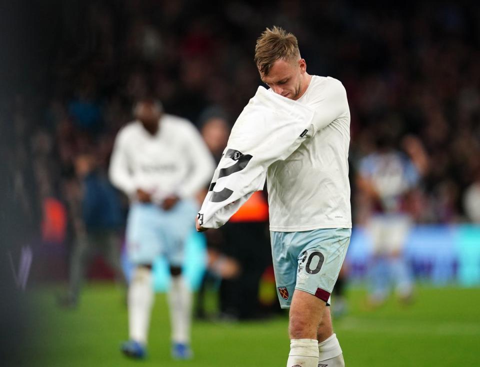 Jarrod Bowen fortunate goal was the only bright mark on the day. (Getty Images)