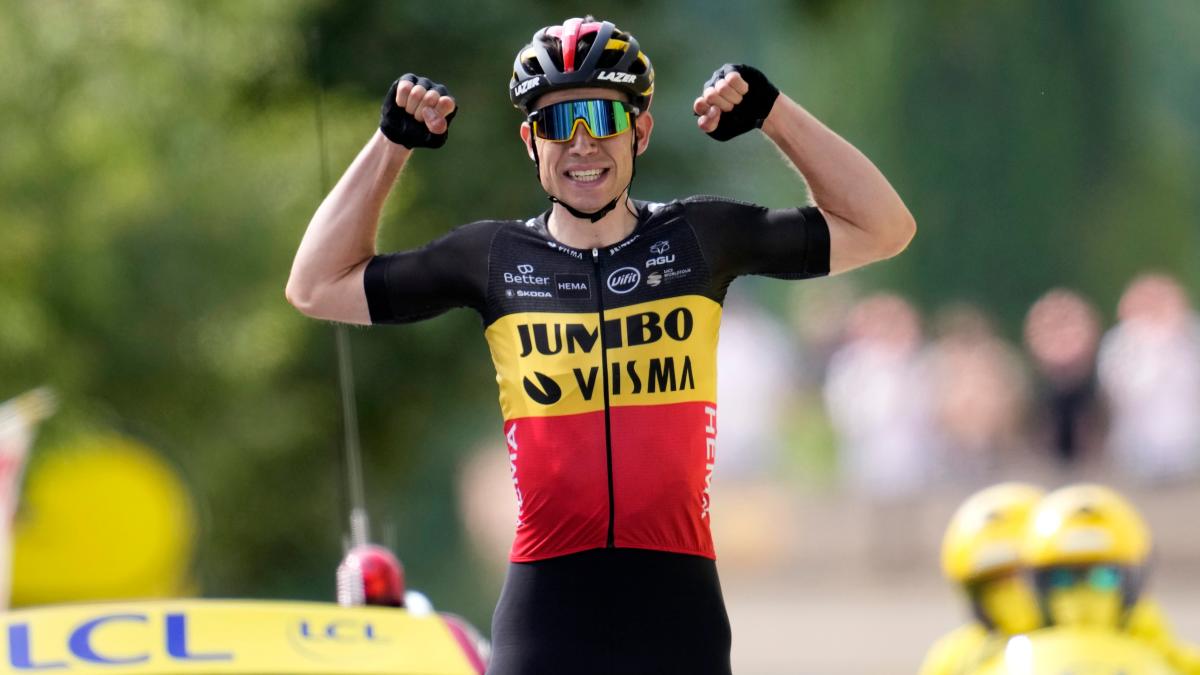 Van Aert wins Tour stage 4 in style and extends overall lead