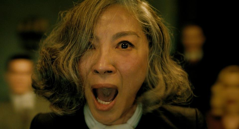 michelle yeoh in a haunting in venice