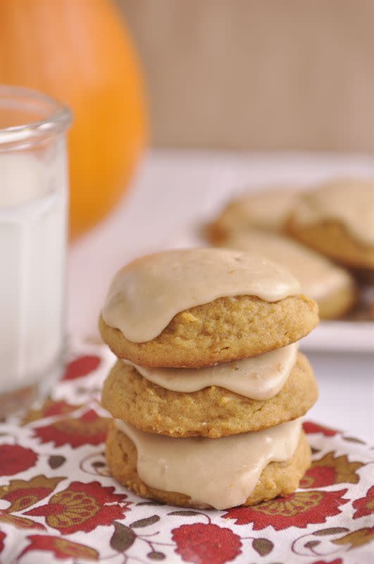 Pumpkin Cookies with Maple Syrup