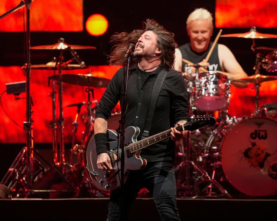 Dave Grohl of Foo Fighters performs at the Austin City Limits Music Festival at Zilker Park on Saturday October 7, 2023.