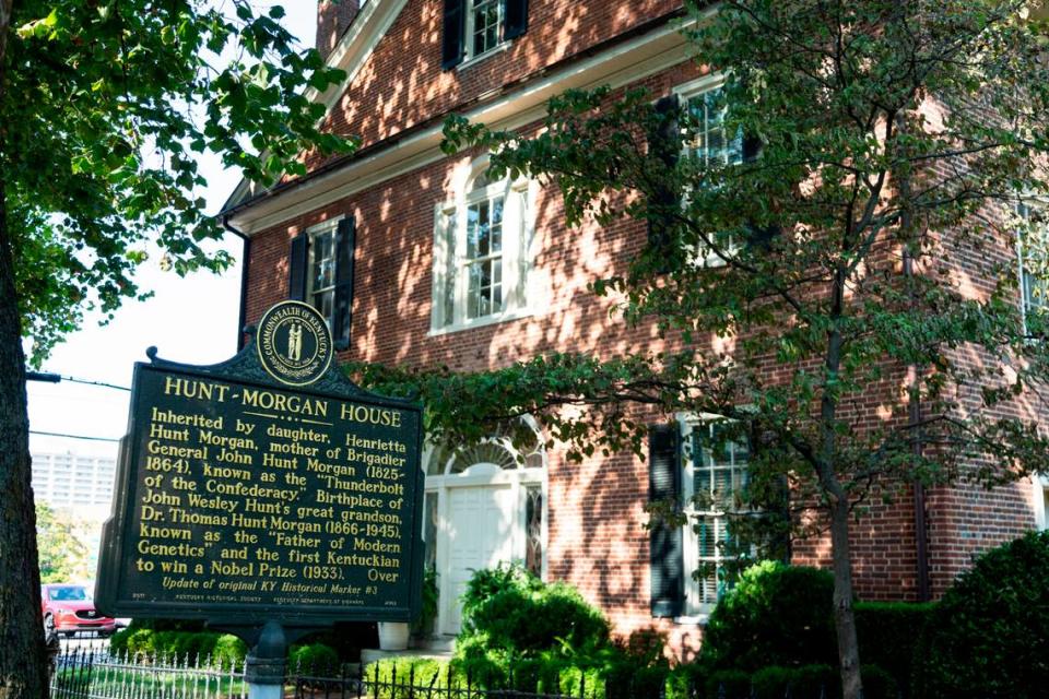 Hopemont or the Hunt-Morgan House has started to focus on “telling a more inclusive story” about the family that lived here and how they gained their wealth according to Jackson Osborne, the Preservation Outreach Coordinator for the Blue Grass Trust in Lexington, Ky., Tuesday, September 14, 2021.