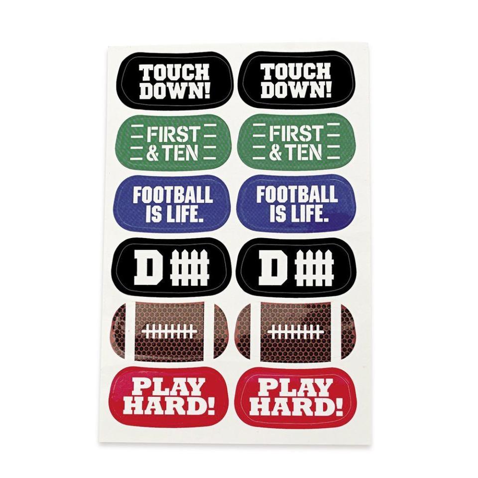 12) Football Face Stickers
