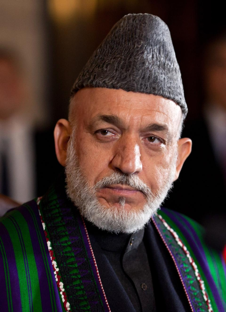 阿富汗前總統卡賽（Hamid Karzai）（開源圖片）