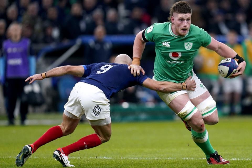 Ireland lock Joe McCarthy shone against France (PA Wire)