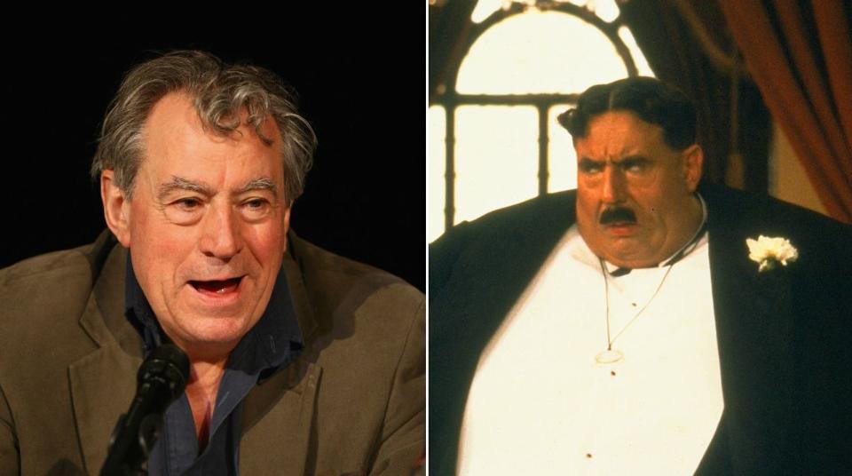 Diese Szene ist absolut Kult. Dabei dürfte wohl niemand erkannt haben, dass Terry Jones im platzenden Mann von Monty Pythons "Der Sinn des Lebens" steckt. (Bild: Dave Hogan/Getty Image/Universal)