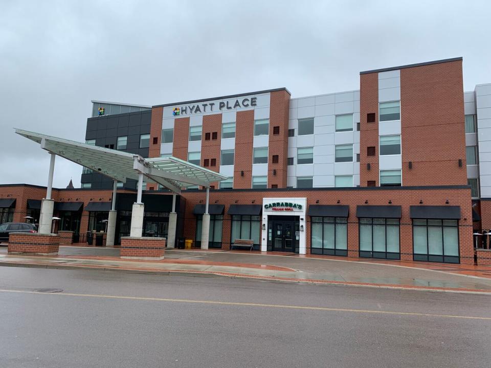 The Hyatt Place in Moncton is one of seven hotels across the province that will have a designated area for hotel-isolating travellers. There will be guards and contactless food dropoff that includes dietary restrictions.