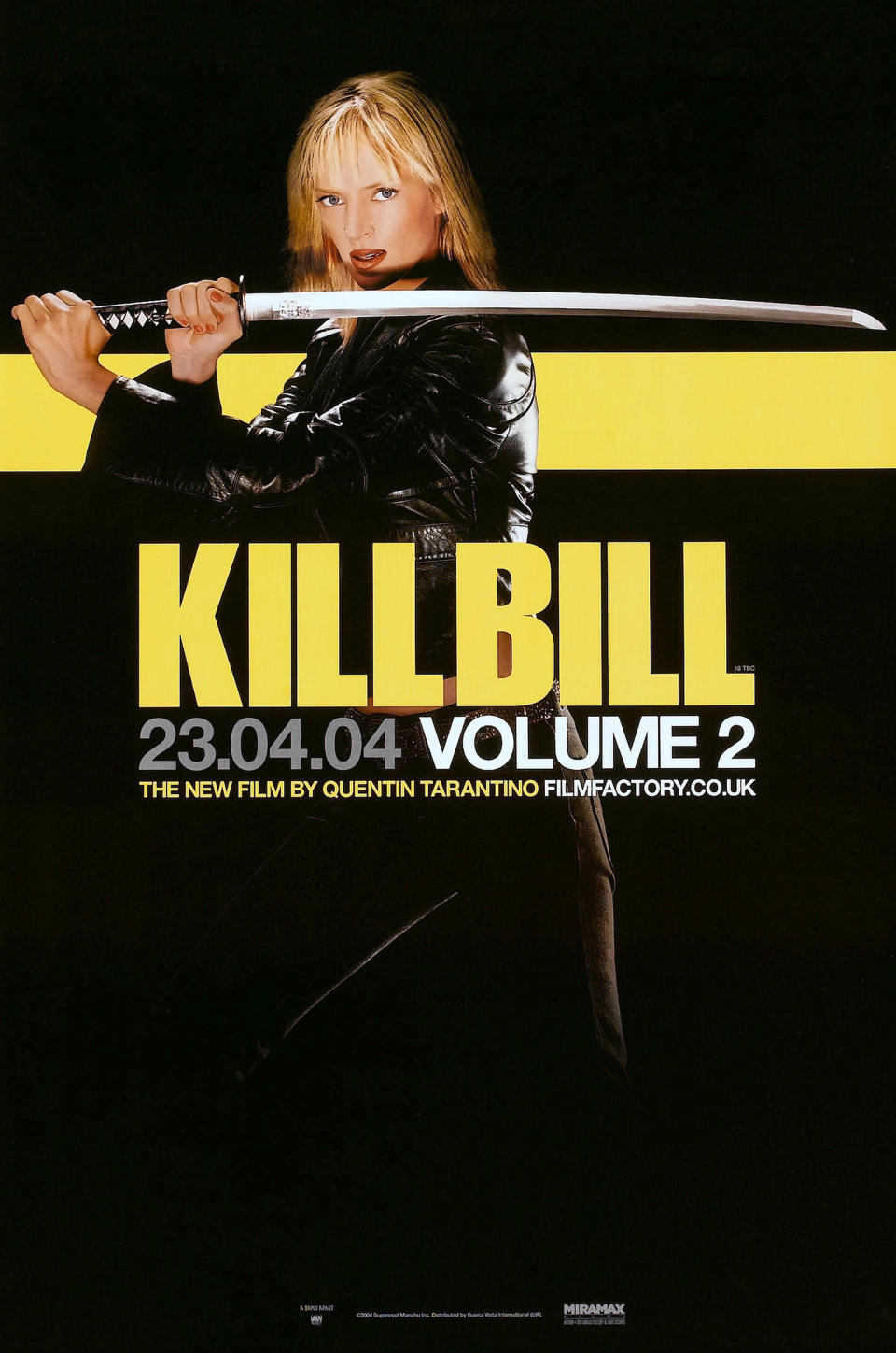 The movie poster for Kill Bill, Vol. 2