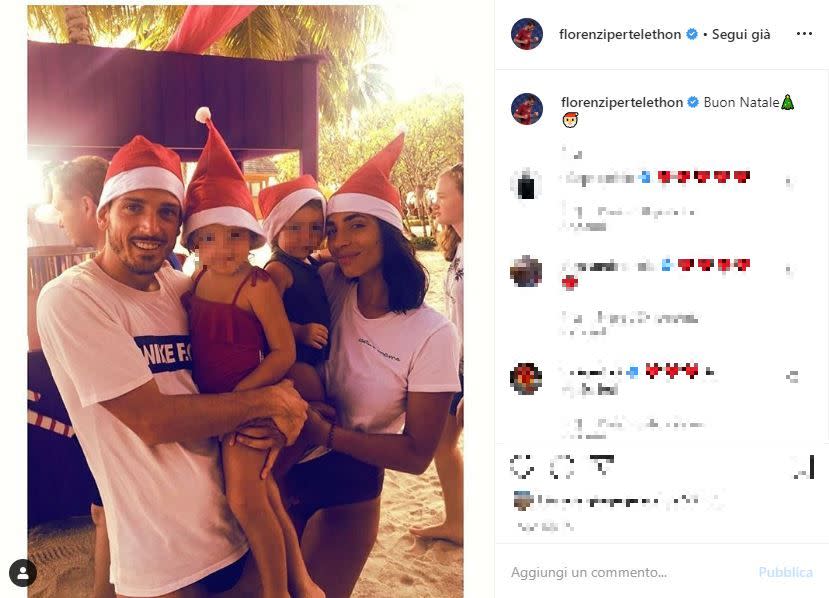 Anche Alessandro Florenzi, per Natale, ha scelto le Maldive.