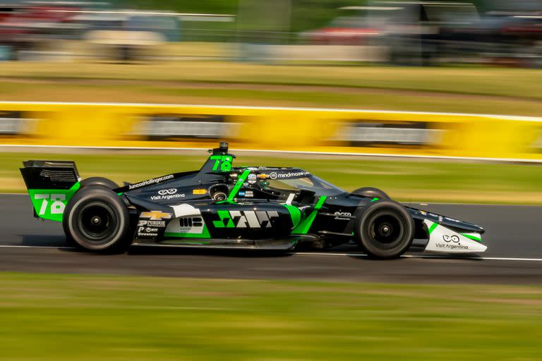 Agustín Canapino participó de las ocho carreras del IndyCar que se desarrollaron hasta el momento en la temporada