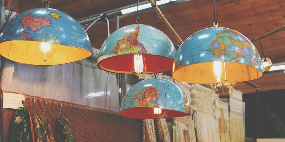 Vintage Globe Lamps