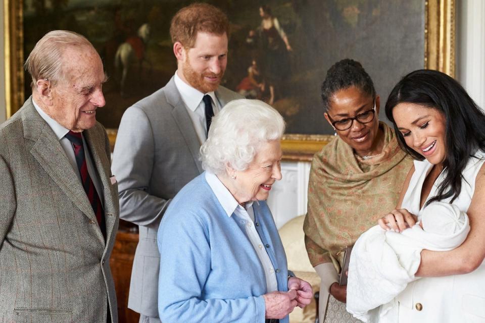 Meghan and Ragland with the royal family after Archie’s birth (Chris Allerton/SussexRoyal)