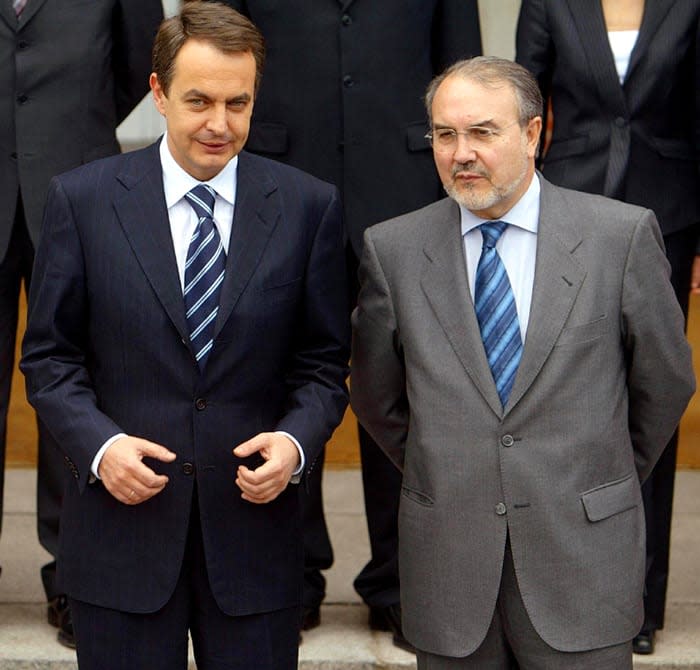 José Luis Rodríguez Zapatero y Pedro Solbes