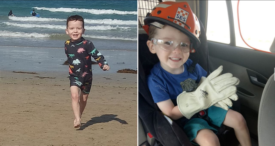 Photos of Darragh whose condition had him labelled a 'burden' on Australia's health care system.