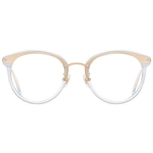 5) SOJOS Retro Round Blue Light Blocking Glasses