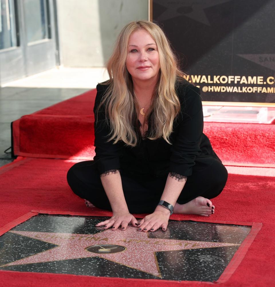 Christina Applegate received a star on the Hollywood Walk of Fame in November 2022. Getty Images