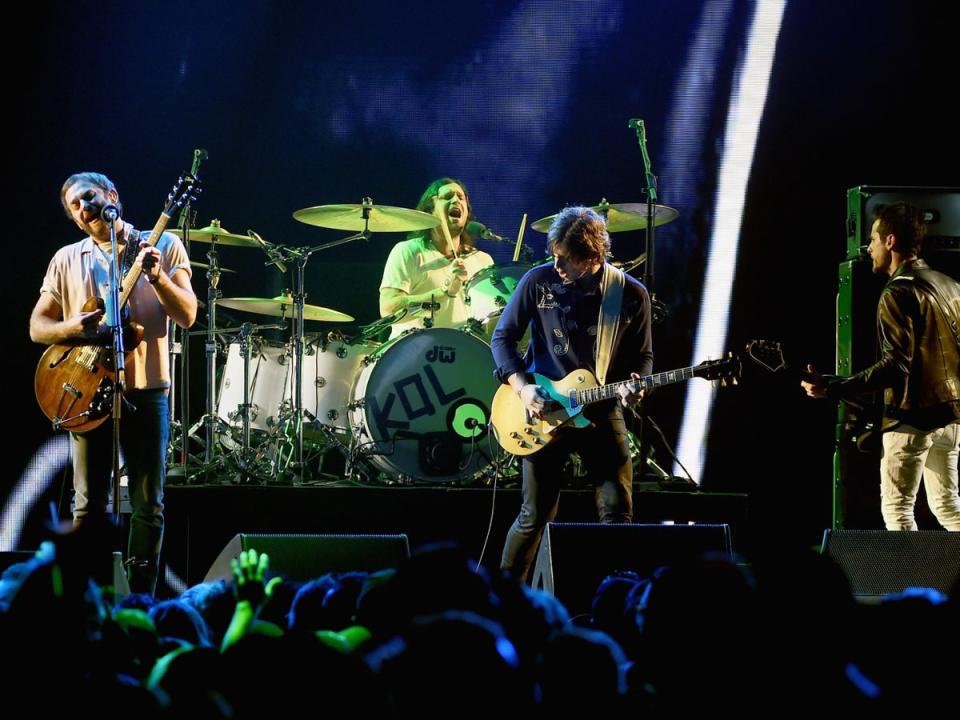 The band perform in 2016, around the time of their seventh album (Getty)