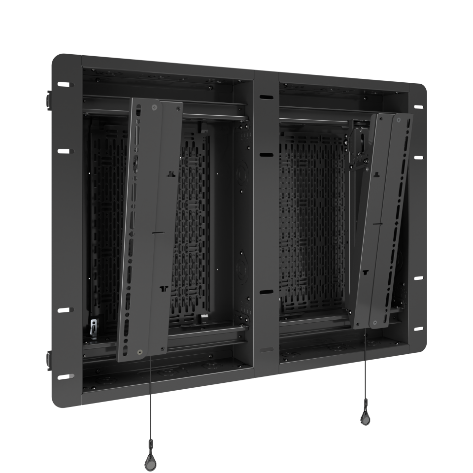 The new Chief Tempo Flat Panel In-Wall Mount System.