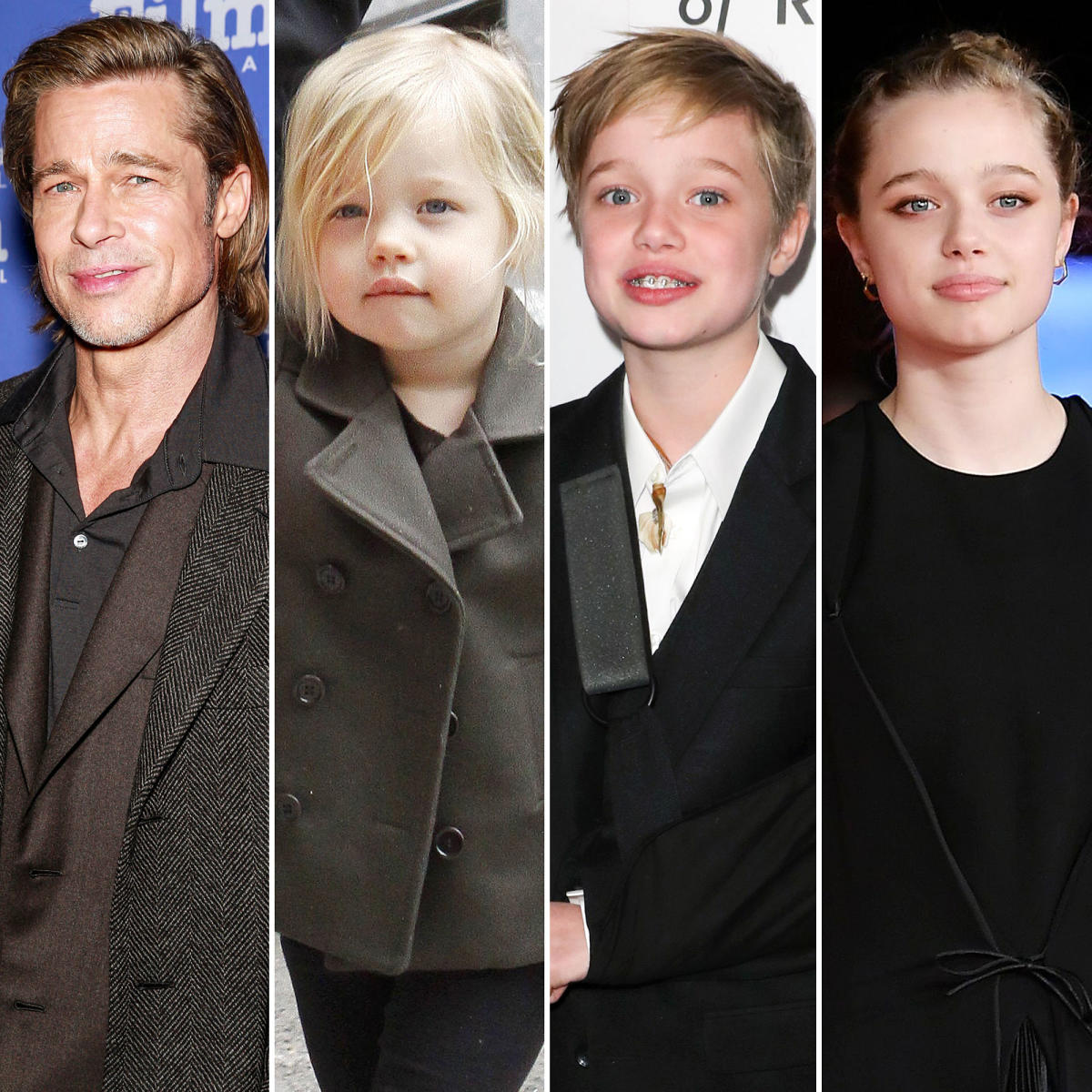 Shiloh Jolie Pitt Is Brad Pitt S Mini Me See Photos Of The Look Alike Duo