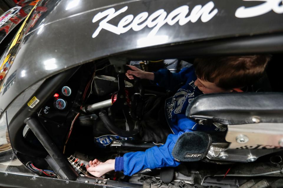 Keegan Sobilo, 12, secured a sponsor for his racing.