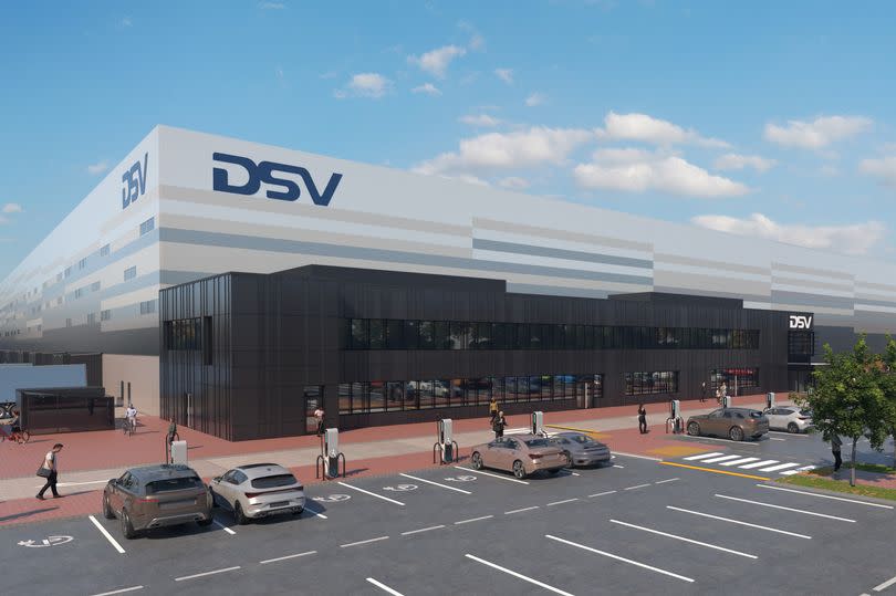 Artist's impression of second DSV warehouse at Mercia Park