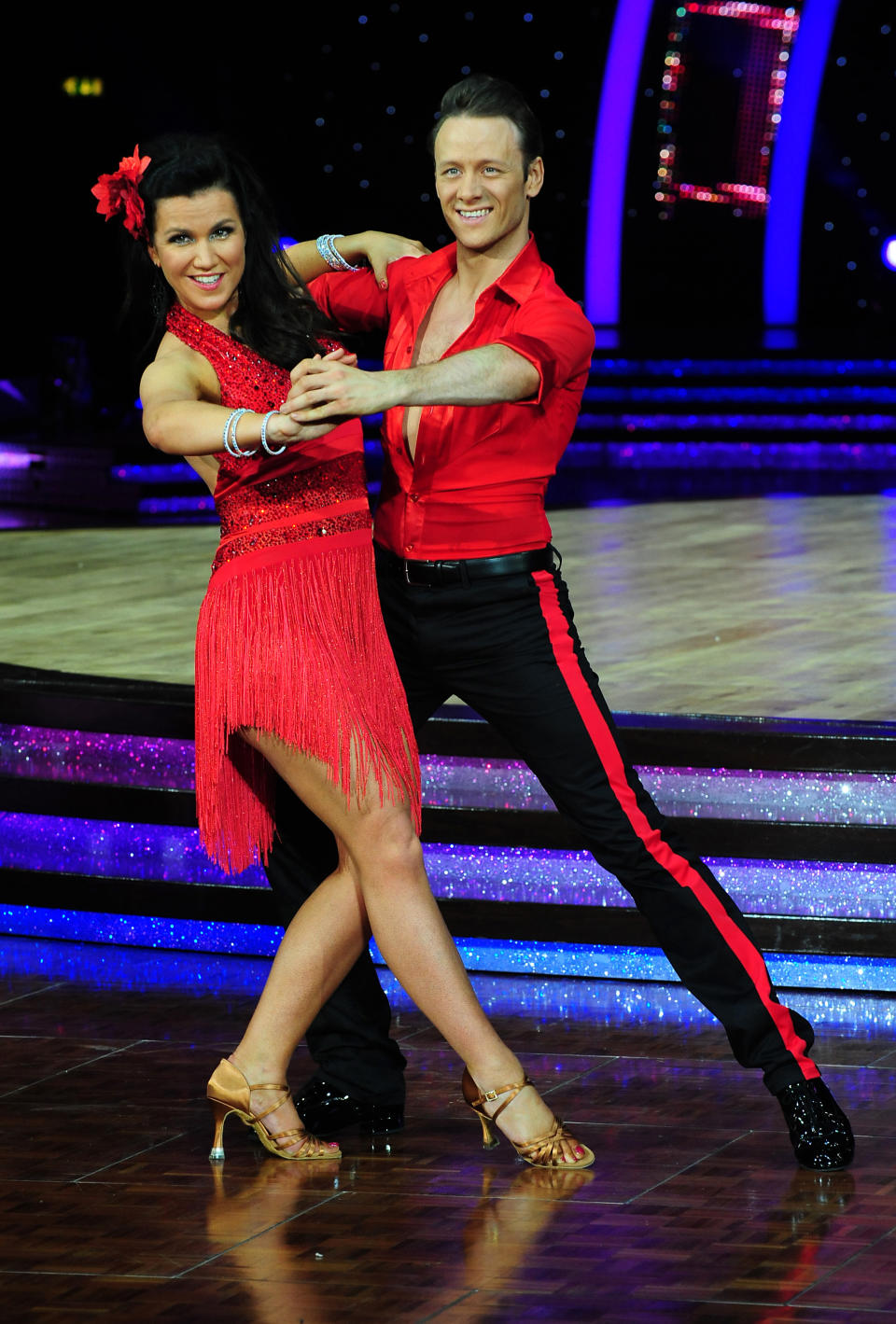 Susanna Reid and Kevin Clifton during a press call for the UK Strictly Come Dancing Live Tour 2014 starting in Birmingham on Friday at the National Indoor Arena, Birmingham.