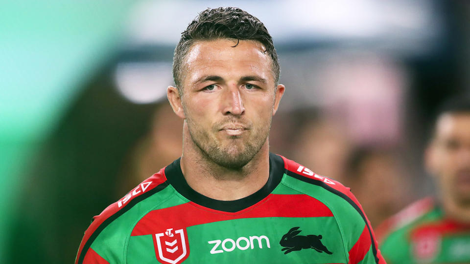 Sam Burgess has been charged with a domestic violence-related intimidation charge. (Getty Images)