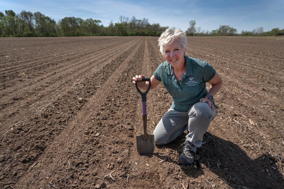 Betsy Bower is an agronomist for Ceres Solutions Cooperative. She has working with farmers for decades and has seen a change over time. 'I’m not the only woman in the room any more,' Bower said.