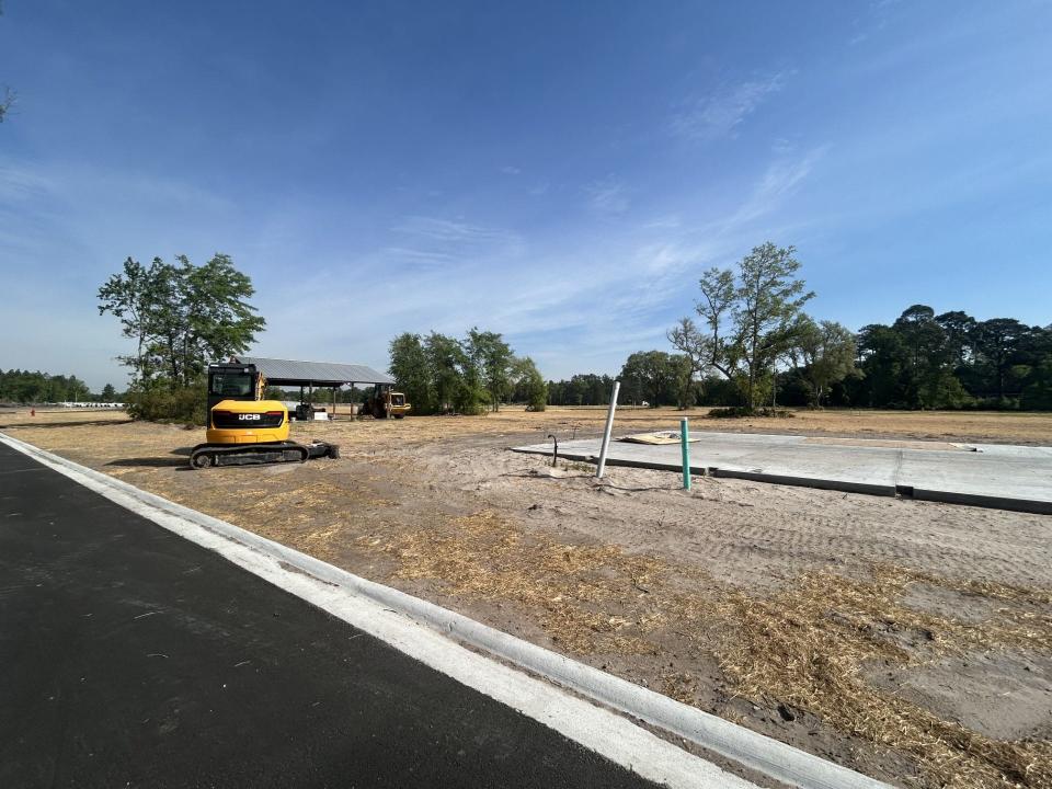 Construction work in the soon-to-be Laurel Grove subdivision is underway. The neighborhood is just minutes away from South Effingham High School.