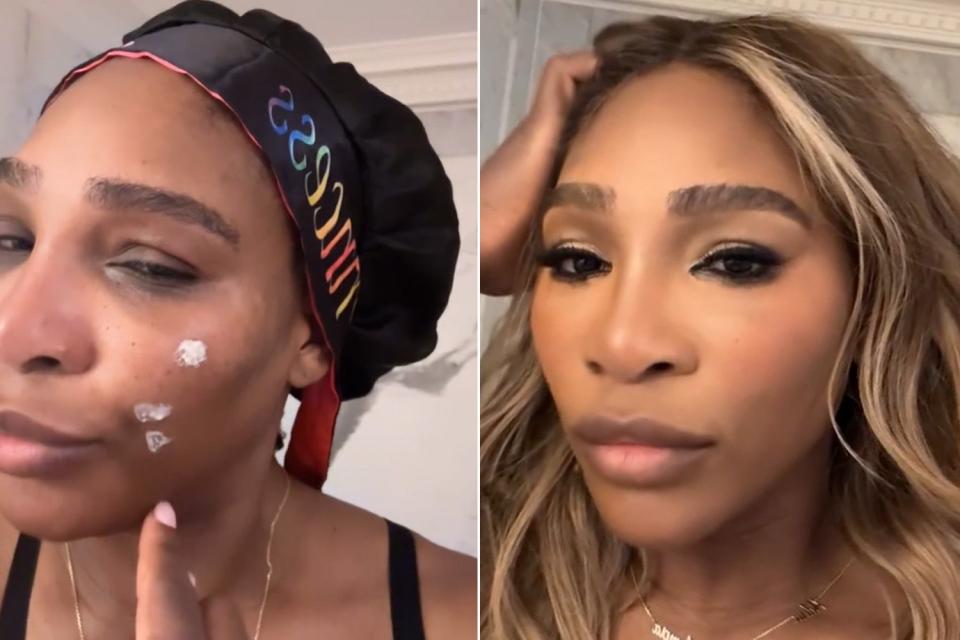 <p>Serena Williams/Instagram</p> Serena Williams shares relatable spot cream moment